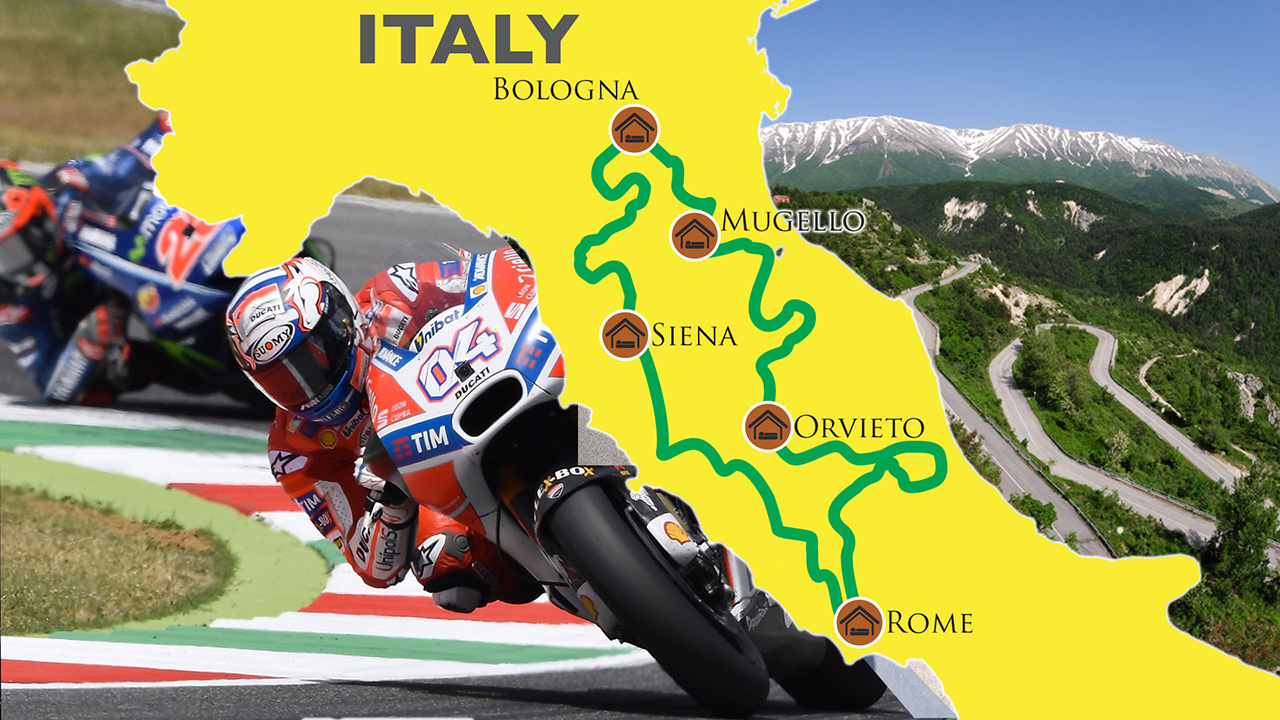 motorcycle tours italy